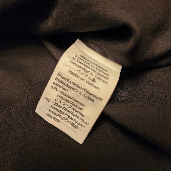 Madewell Black Cape Sleeve Metallic Dots Faux Wrap Cocktail Mini Dress Size 2 - Picture 14 of 14